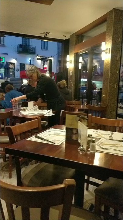Pizzeria Dei Compari - View from inside and the kitchen - Pizza Near Me - Montreal, Quebec
