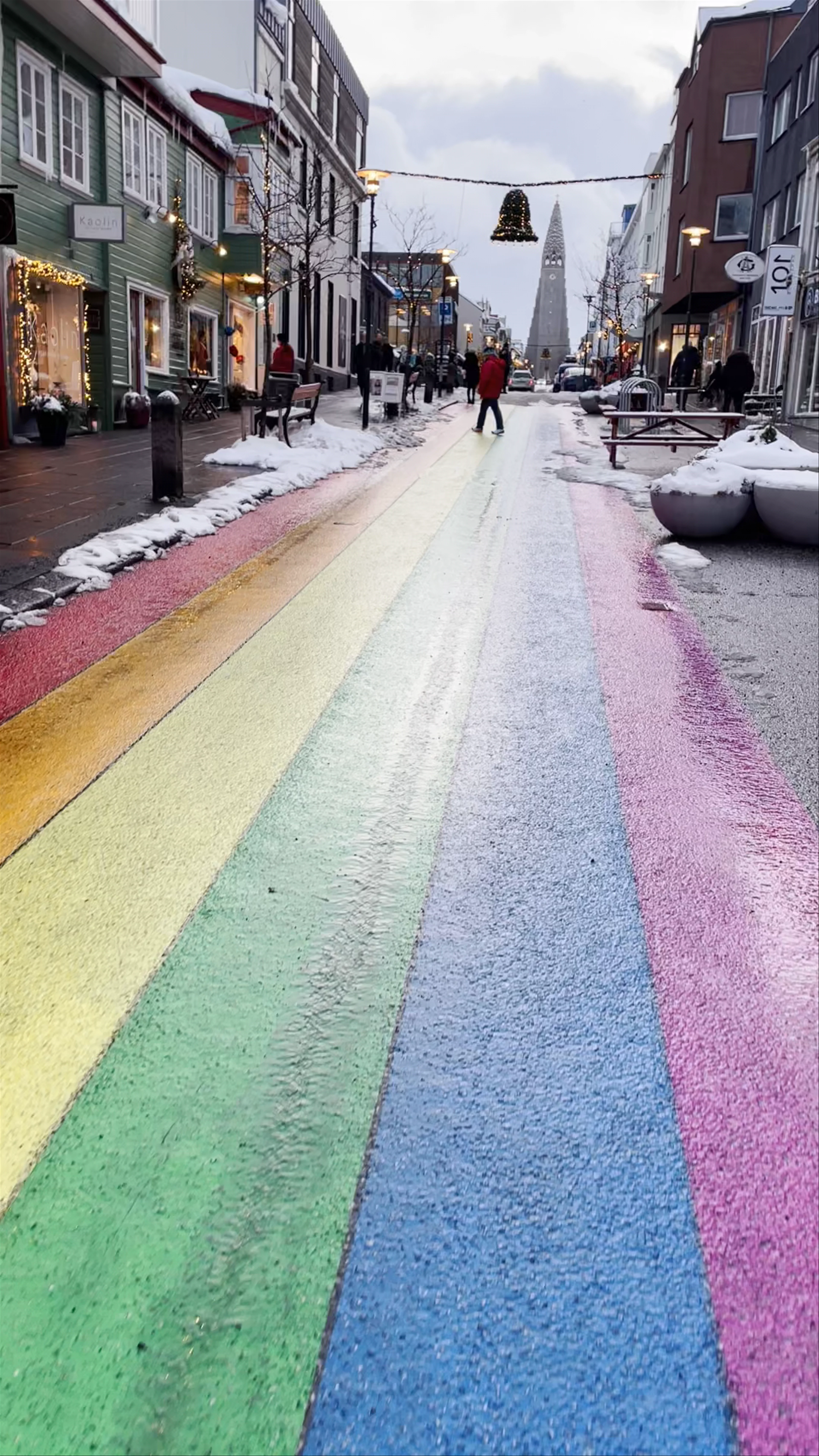 Rainbow Street, Skólavörðustígur, Reykjavík, Iceland