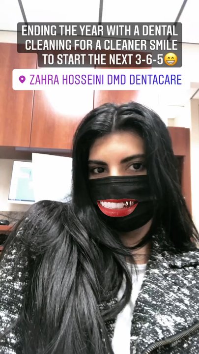 Zahra Hosseini, DMD - Being silly as I wait for THE Andrea to clean my teeth for the New Years! - General Dentistry Near Me - Hackensack, New Jersey