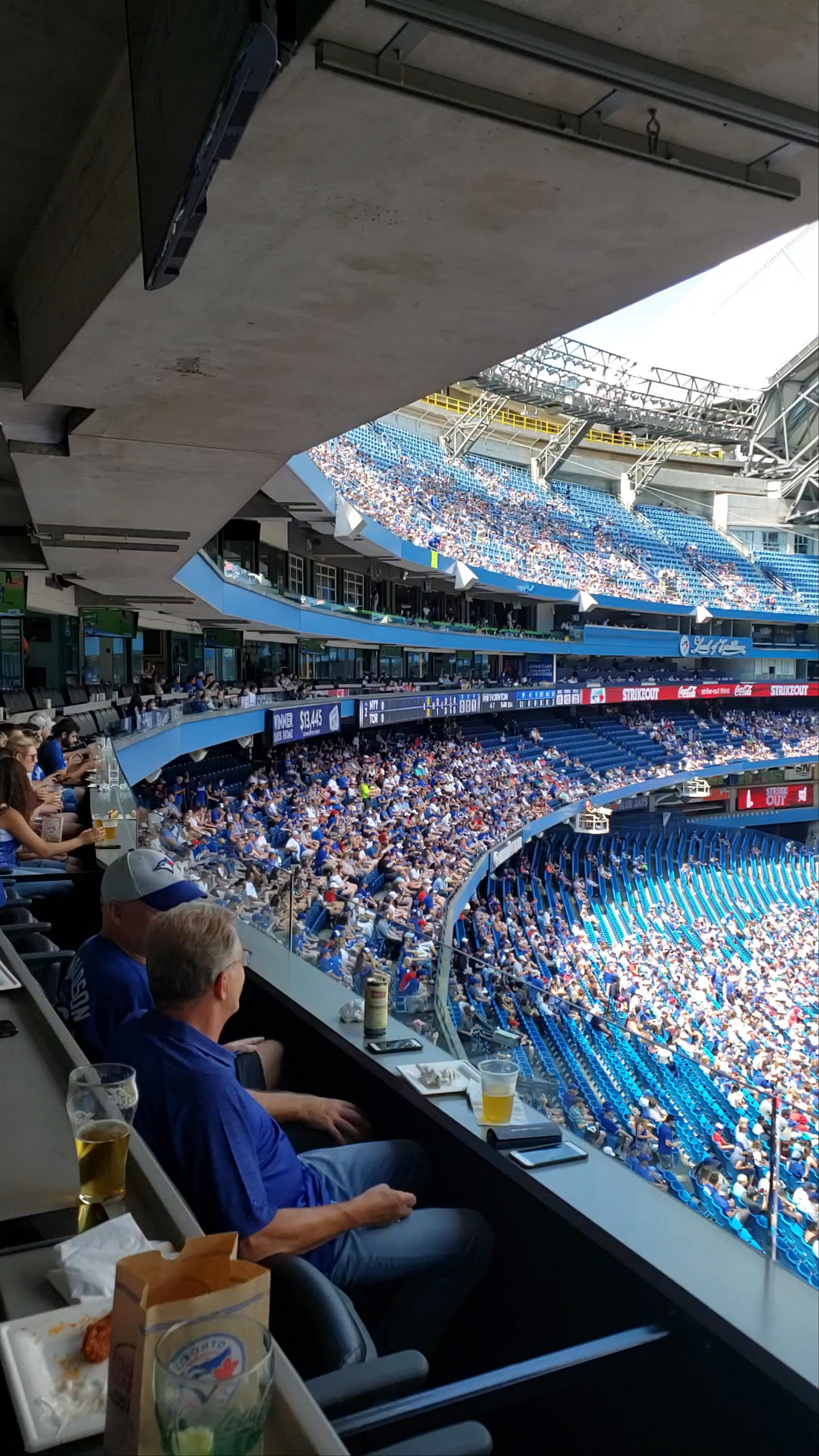 Toronto Blue Jays Game from Rogers Centre Luxury Suite