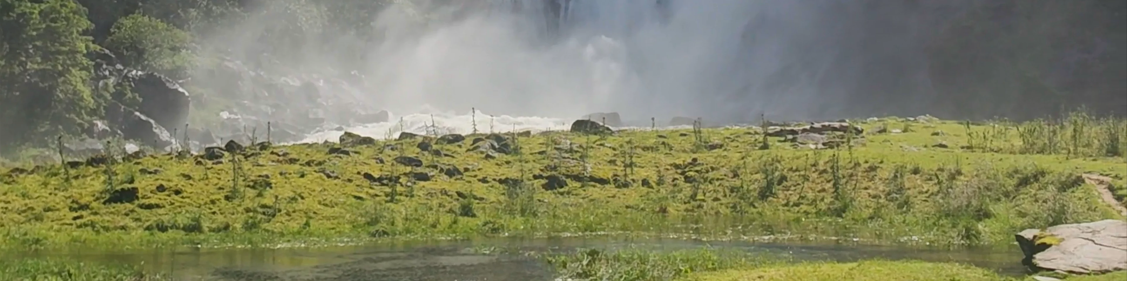 Huldefossen waterfall