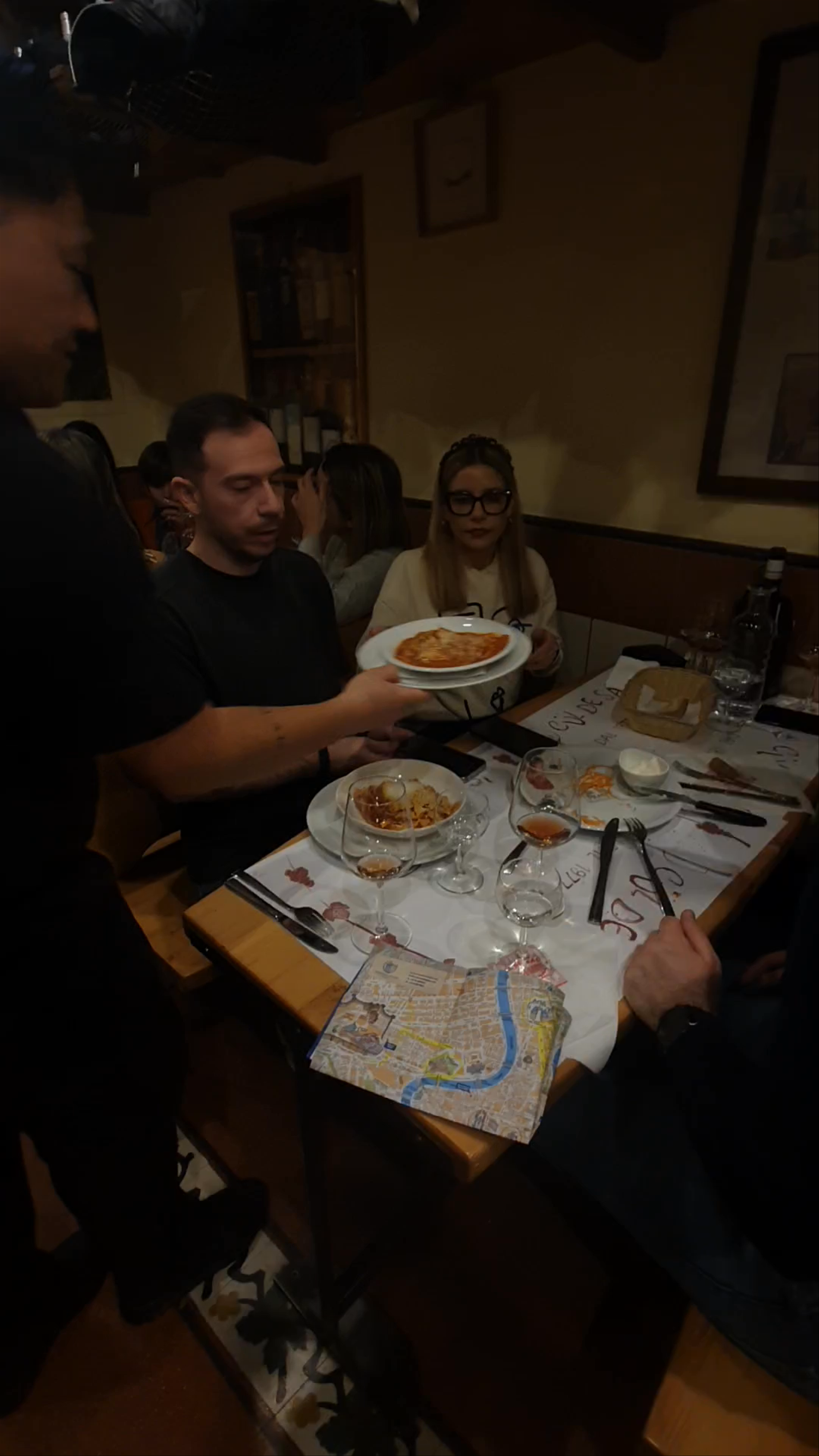 Cozy Dining Experience in a Rustic Roman Trattoria