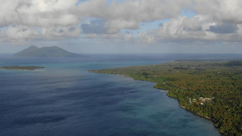 Aerial View of North Efate' Coast, Vanuatu poster