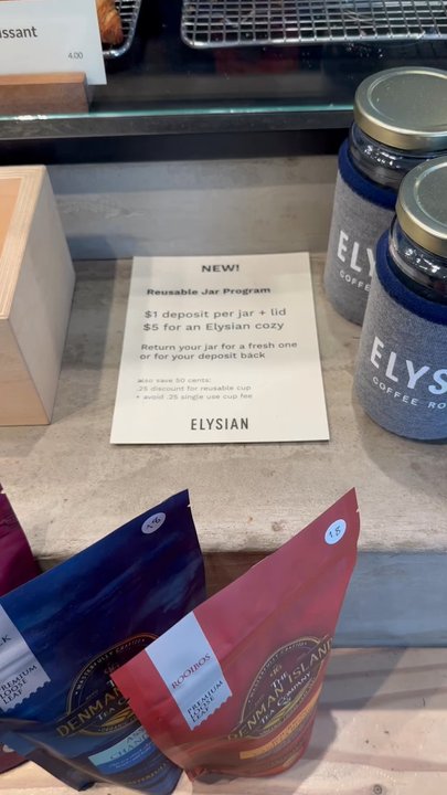Elysian Coffee - Reusable Jar Program - Coffee & Tea Near Me - Vancouver, British Columbia