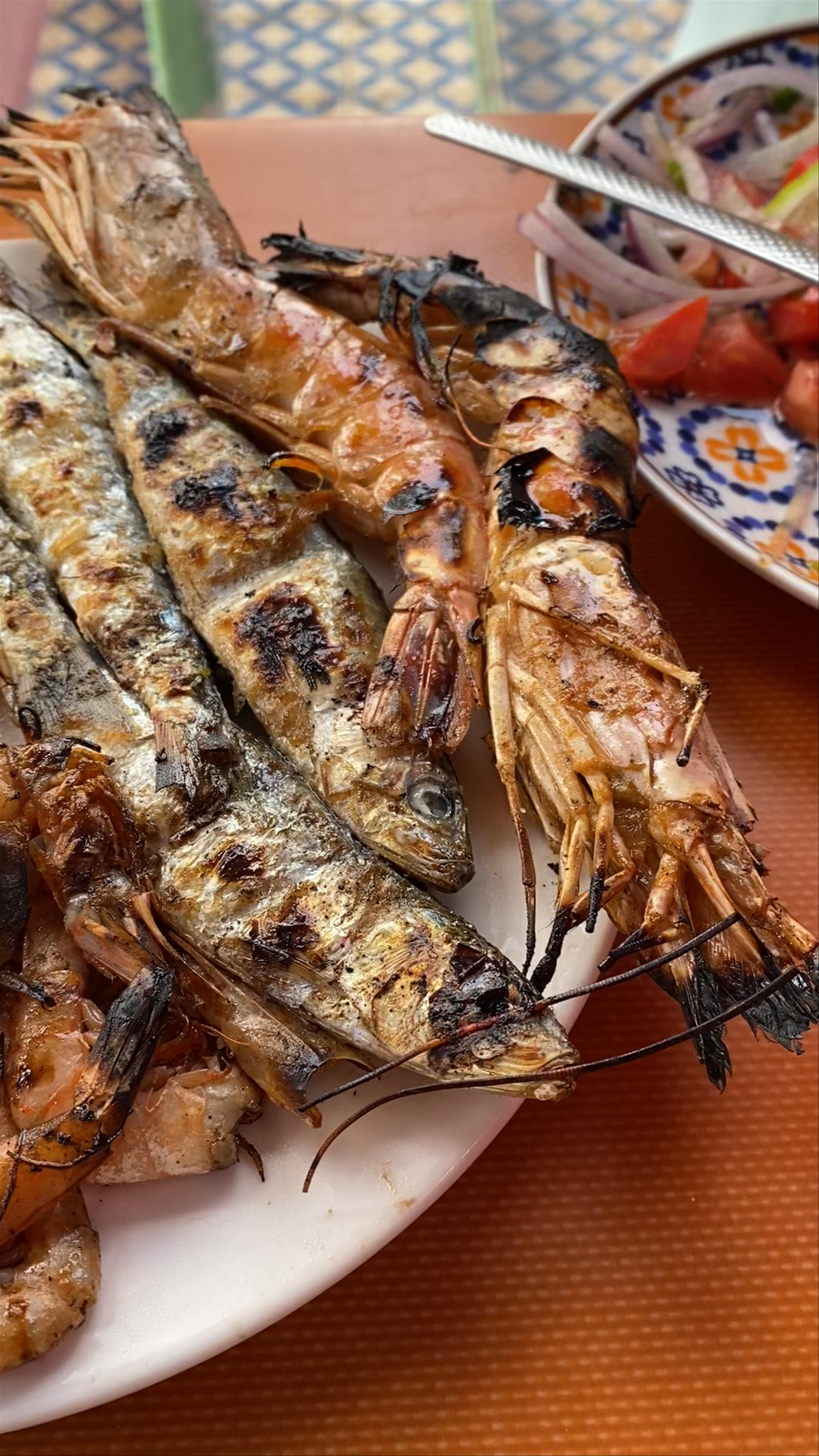 Kiosques de grillades à poissons