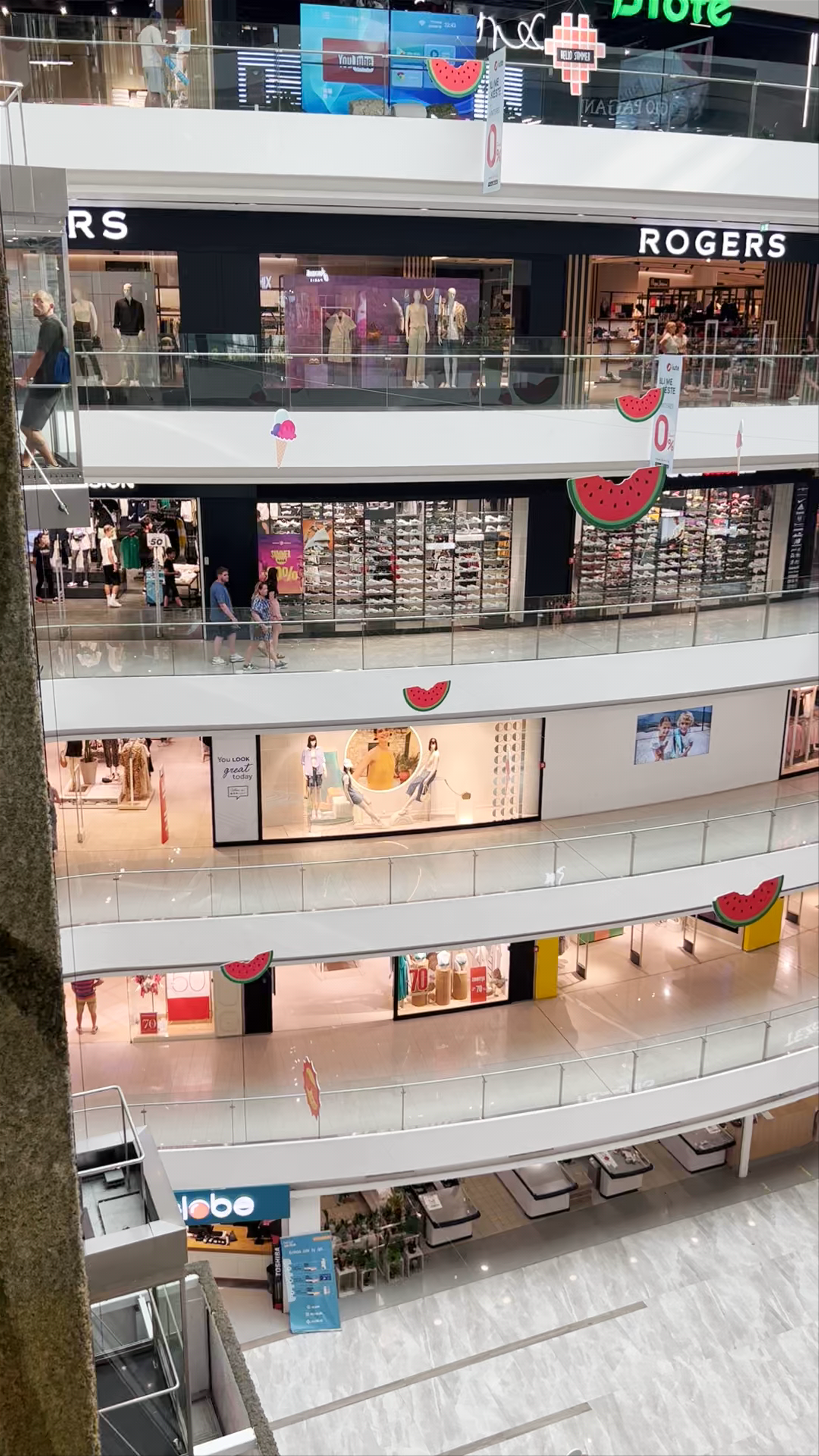 Vibrant Shopping Experience at Toptani Mall, Tirana