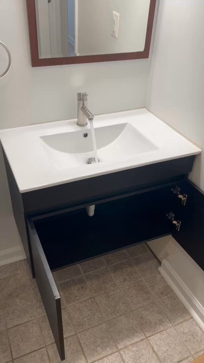 Alberto Plus - Alberto and his team were fantastic. I asked them to replace a bathroom vanity with a 30 inch floating vanity. I highly recommend them! - General Contractors Near Me