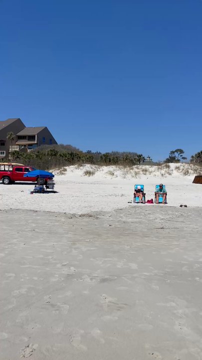 Shore Beach Service - The Beach Patrol Truck(s) that travel the beach to help with the team along the beach and serve in the event of an incident. - Beach Equipment Rentals Near Me - Hilton Head Island, South Carolina