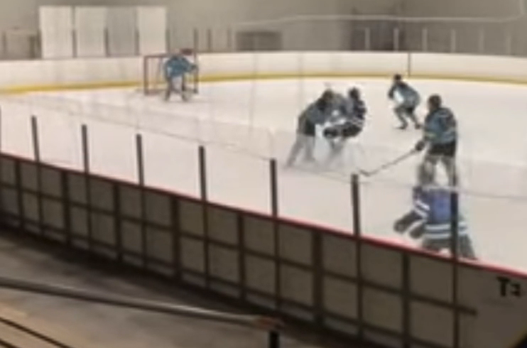 Liam Bartlett's Crushing Open Ice Hit: A Defensive Masterclass