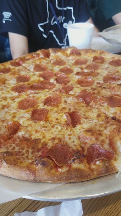 Charlie D's Pizza - Cru Leaders came to eat two XL Pepperoni pizzas - Pizza Near Me - Cypress, Texas