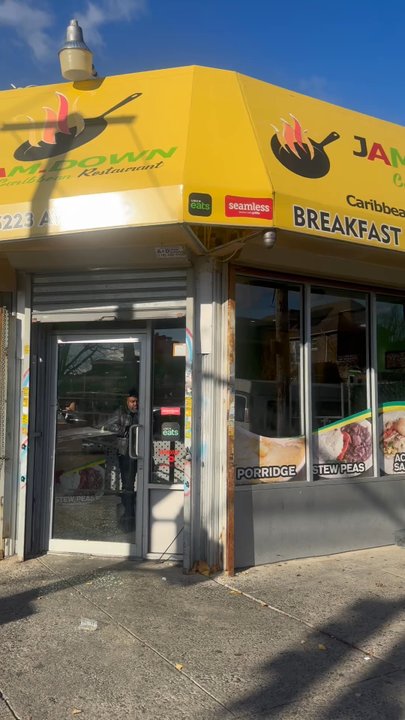 JA Jamdown Caribbean Restaurant - A video of the exterior of the restaurant. - Caribbean Near Me - Brooklyn, New York