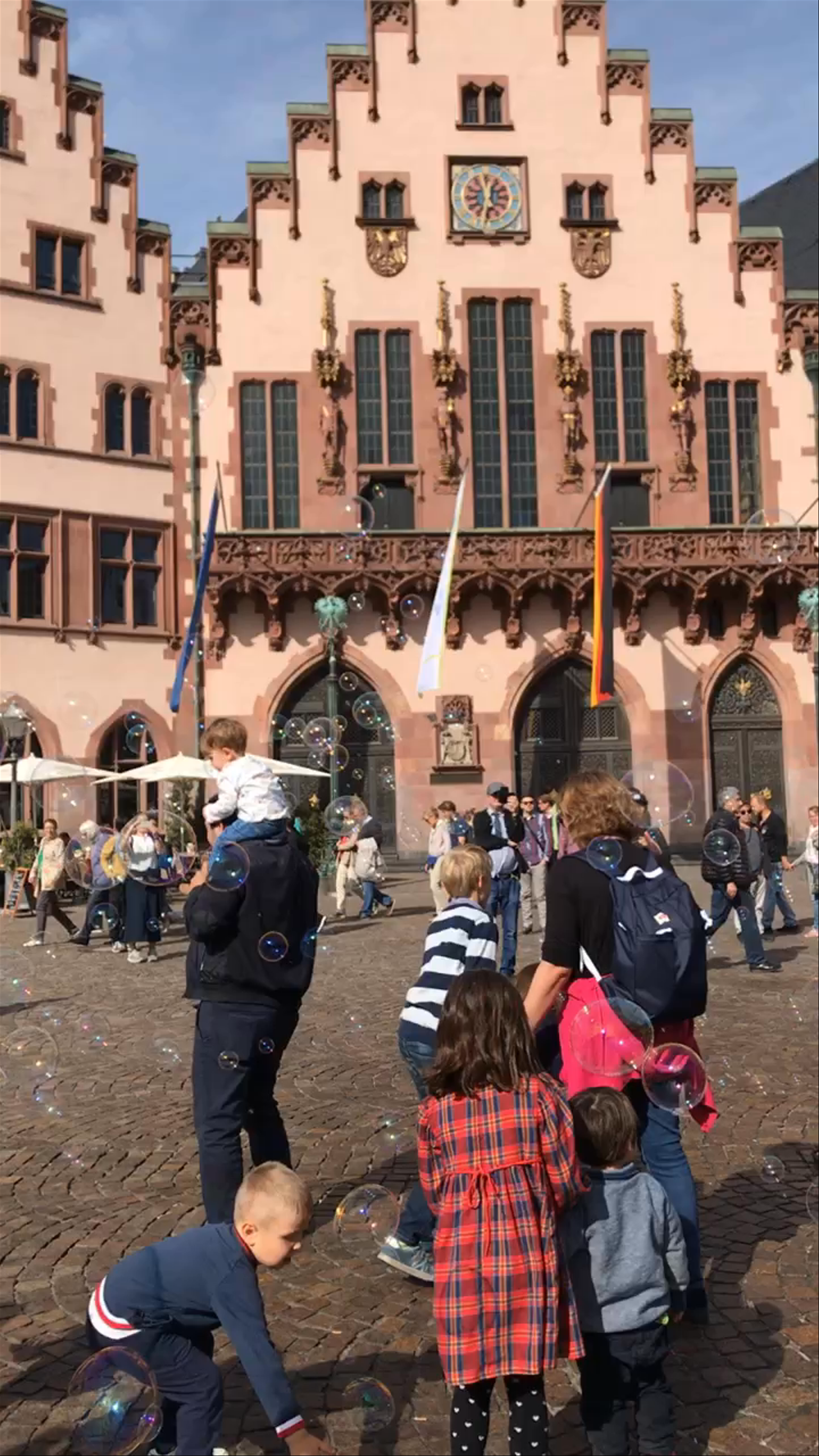 Playful Bubbles and Historic Charm at Römerberg, Frankfurt am Main