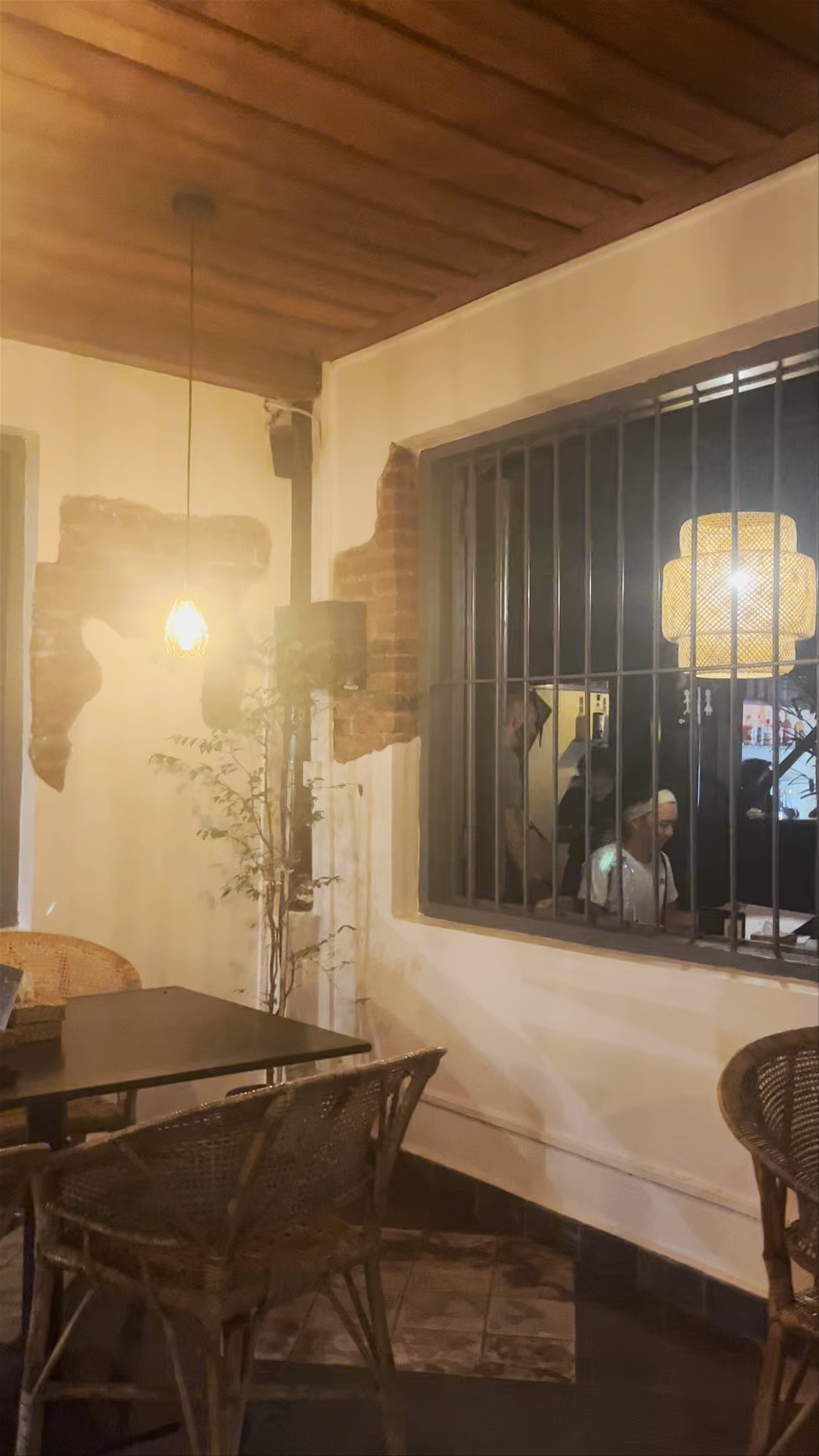 Cozy Evening Ambiance at La Pizza Battambang, Cambodia