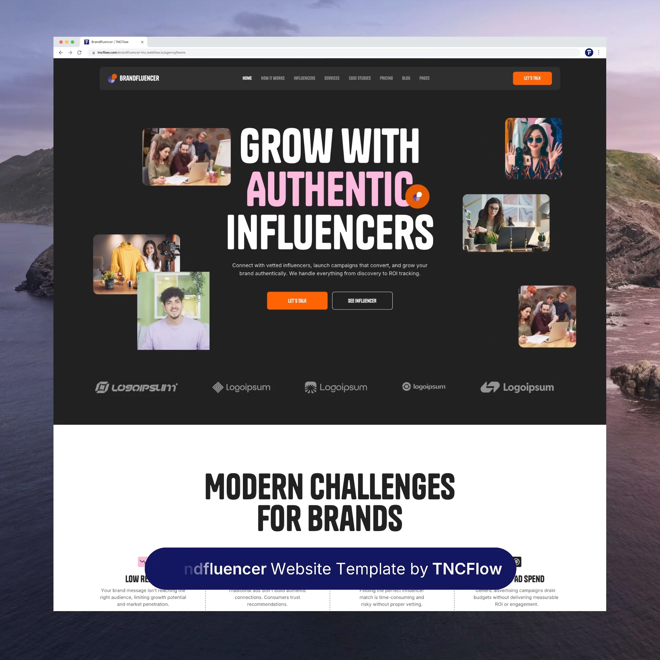Creators. Campaigns. Influence. All in one place. ✨Brandfluencer is a modern website template built for influencer marketing agencies, personal brands, content creators, and booking marketplaces. With creator directories, influencer profiles, niche pages, campaign case studies, and booking flows, it gives creators and brands everything they need to turn online influence into a professional digital presence.Explore Brandfluencer: https://framer.link/wpIVLox