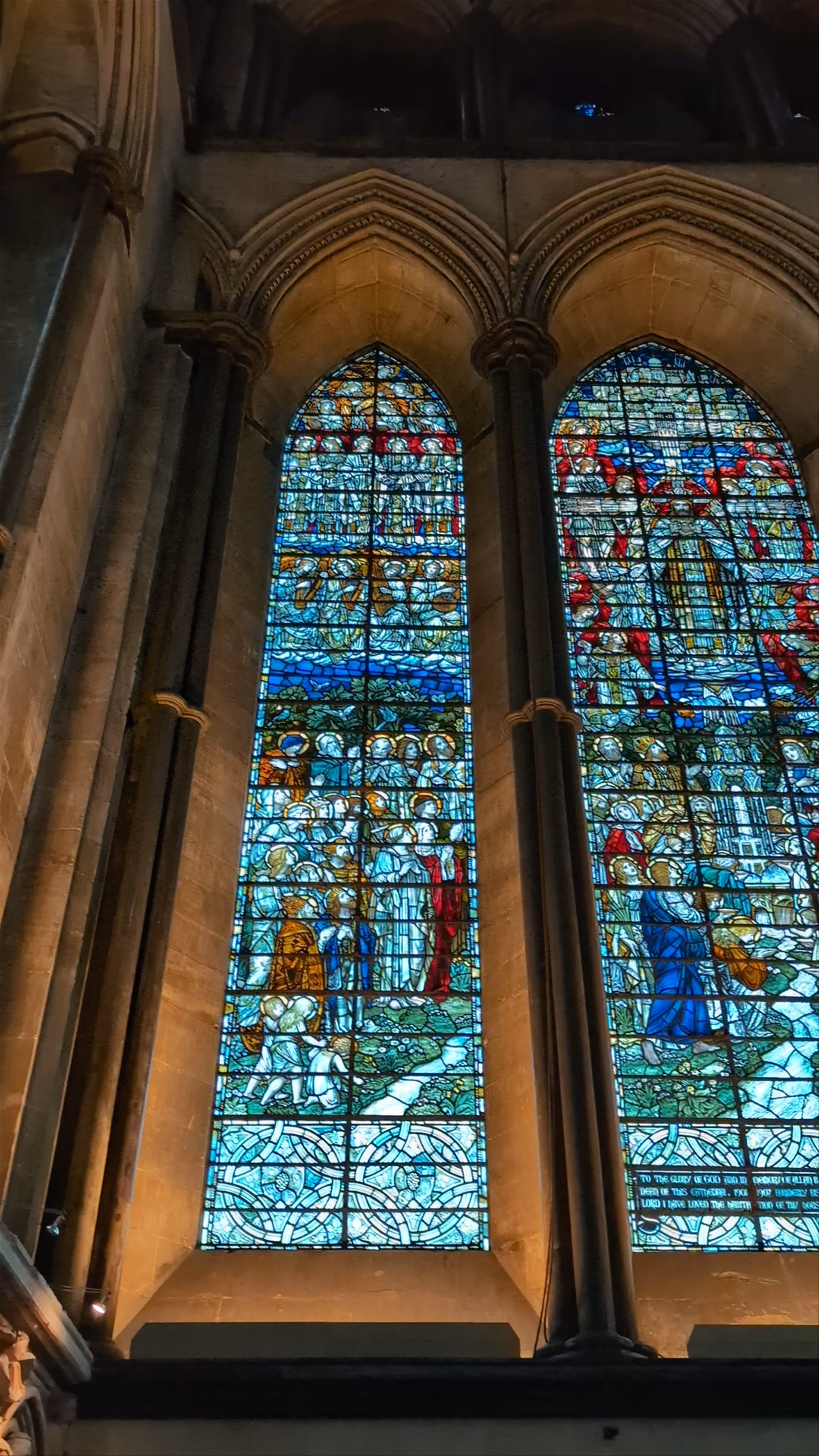 Salisbury Cathedral: Majestic Stained Glass Wonders