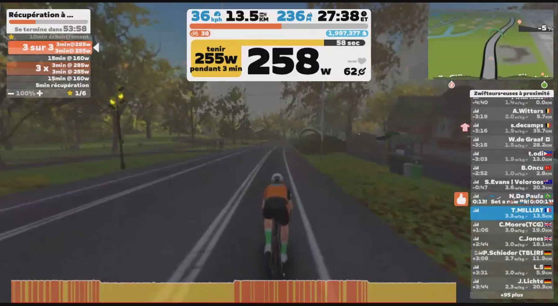 Zwift - High Intensity Recovery in New York