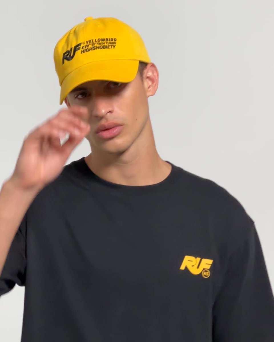 RUF x Highsnobiety – Twin Turbo Cap Yellow - Caps - Yellow - Video 3