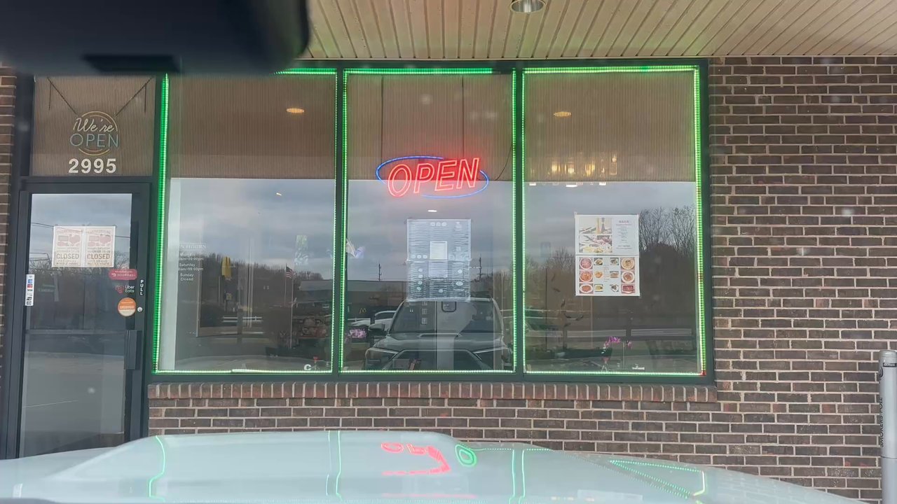 Five Grains Noodle House - Flashing open sign - Chinese Near Me - Hebron, Kentucky
