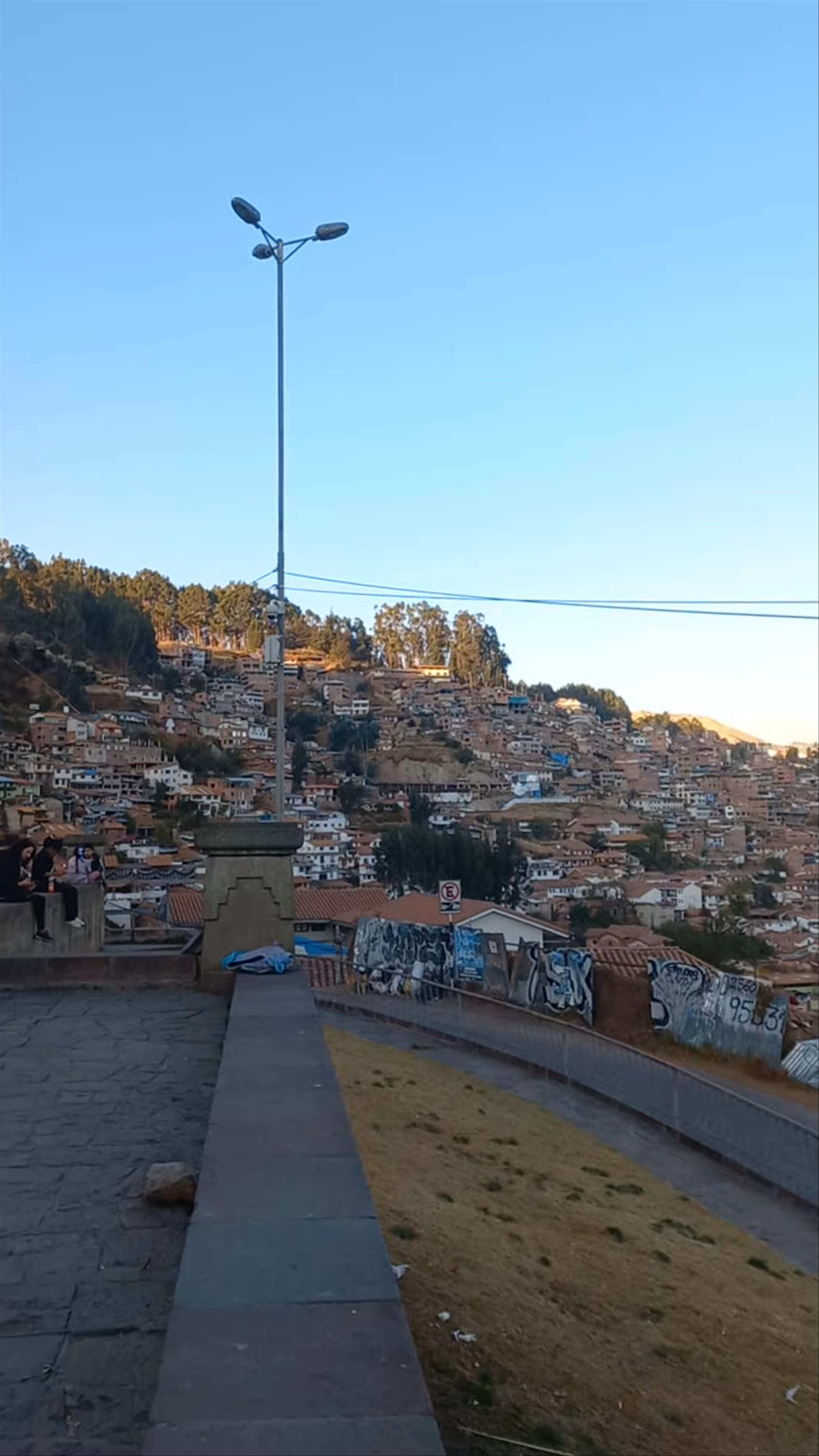 Sunset Over San Cristobal Hill: Panoramic Views of Cusco, Peru