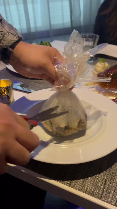 Wonderland - Halibut cooked in clear paper - Desserts Near Me - Los Angeles, California