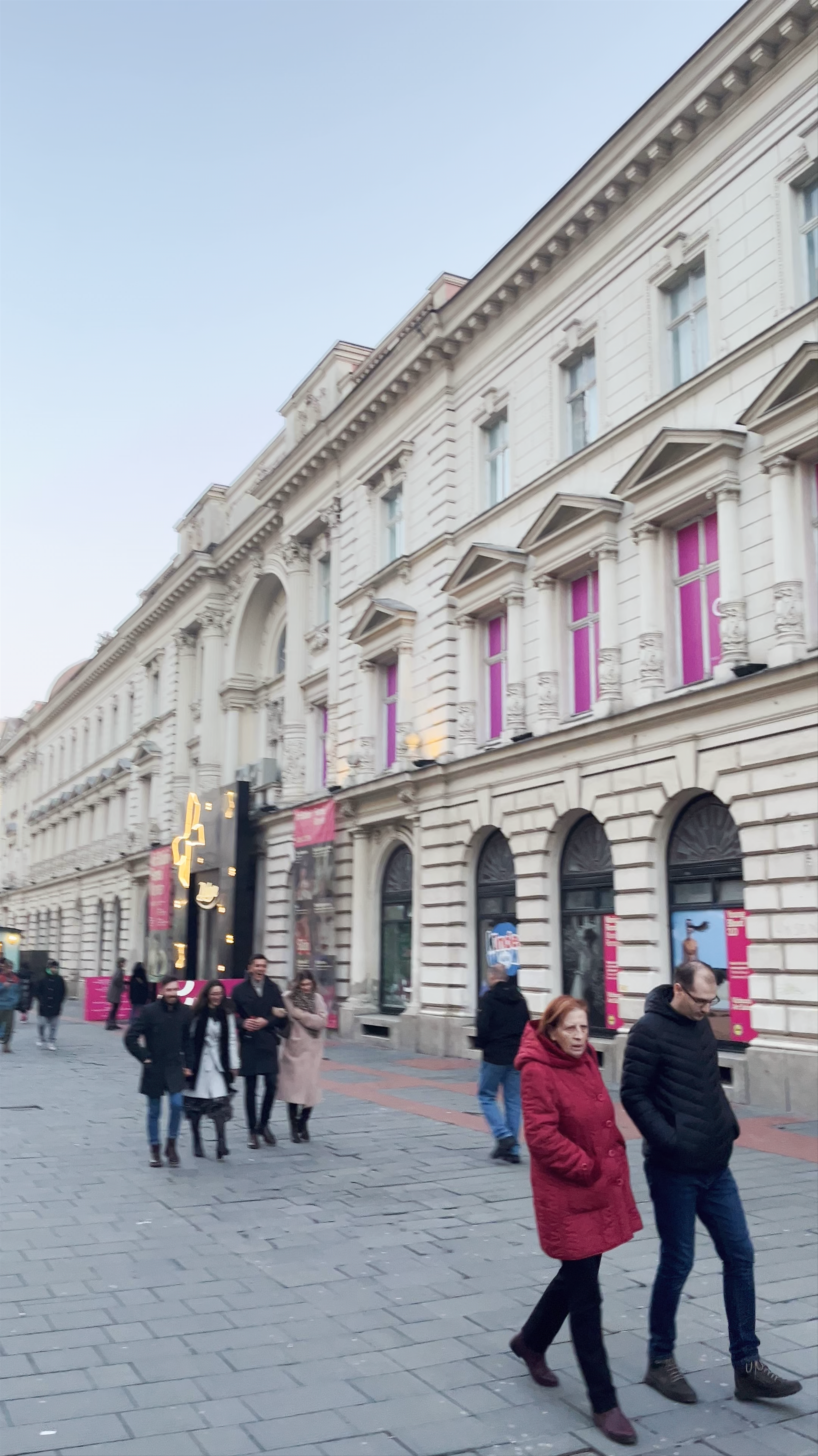 Evening Stroll Through Historic Lipscani Street, Bucharest