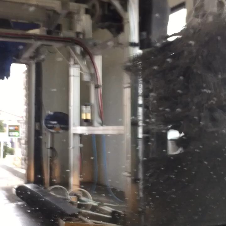 Speedy Car Wash - interior of car wash in action - Car Wash Near Me - Lenexa, Kansas