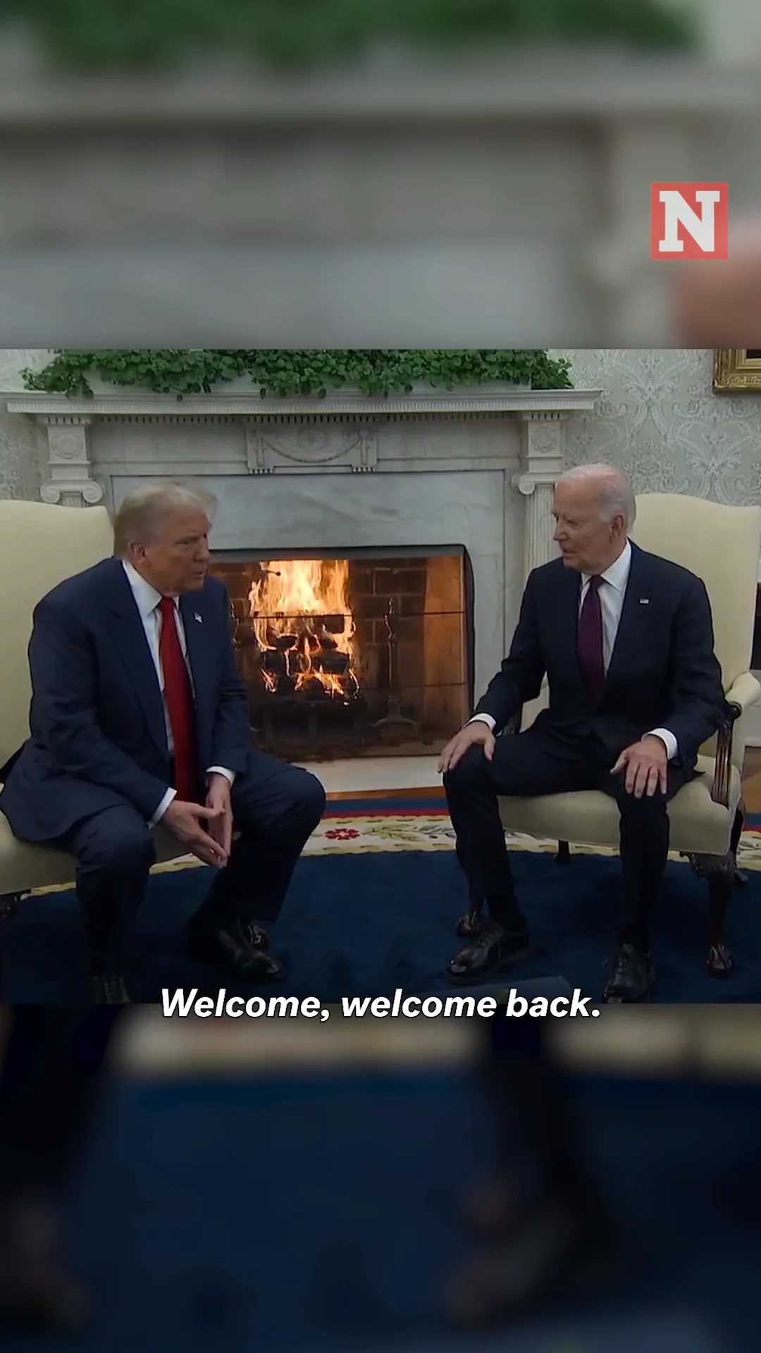 Trump's meeting with Biden analyzed by body language experts - Newsweek, image size:1080x1920