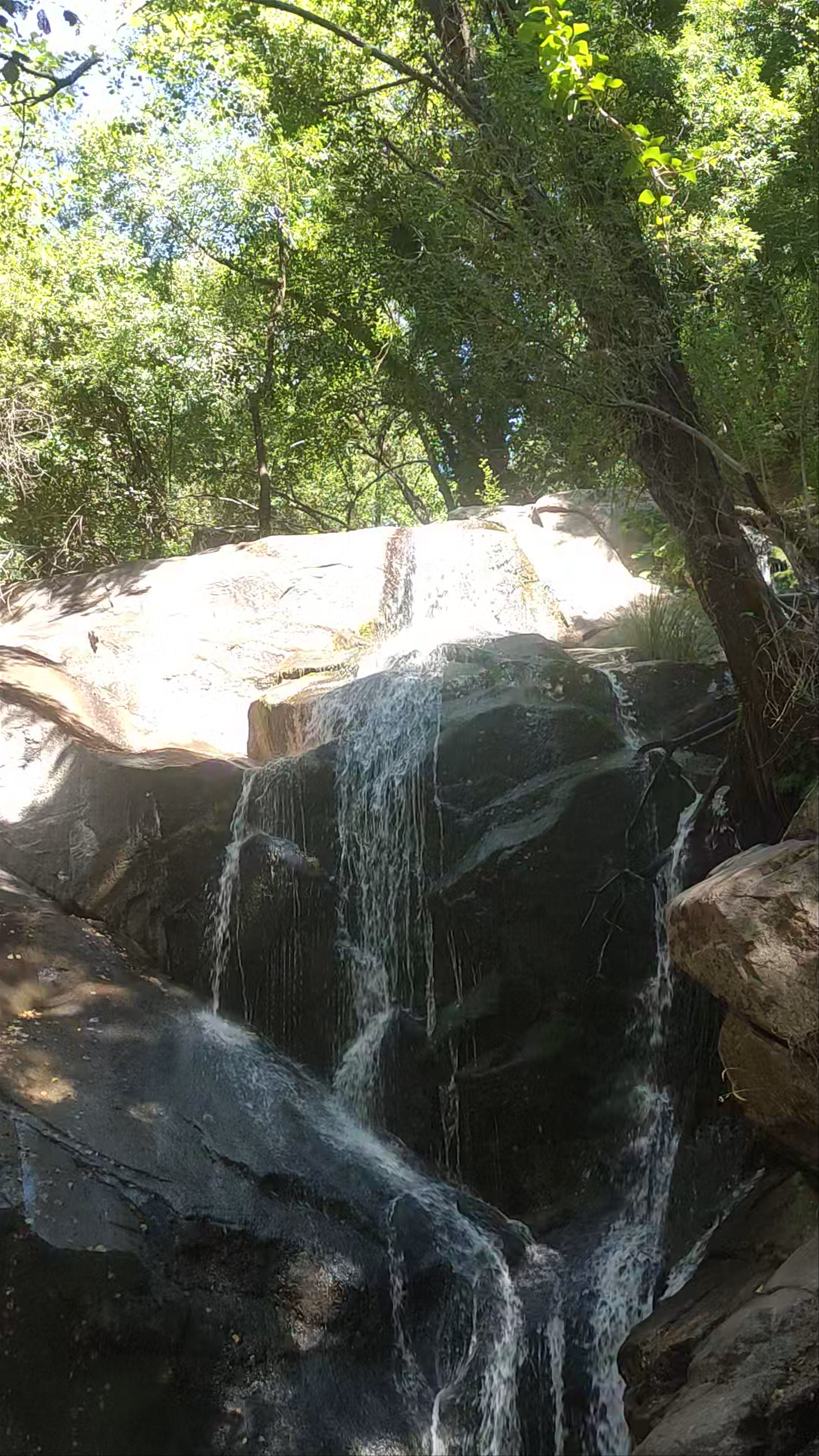 Serene Waterfall Escape at Garganta de las Nogaleras, Spain