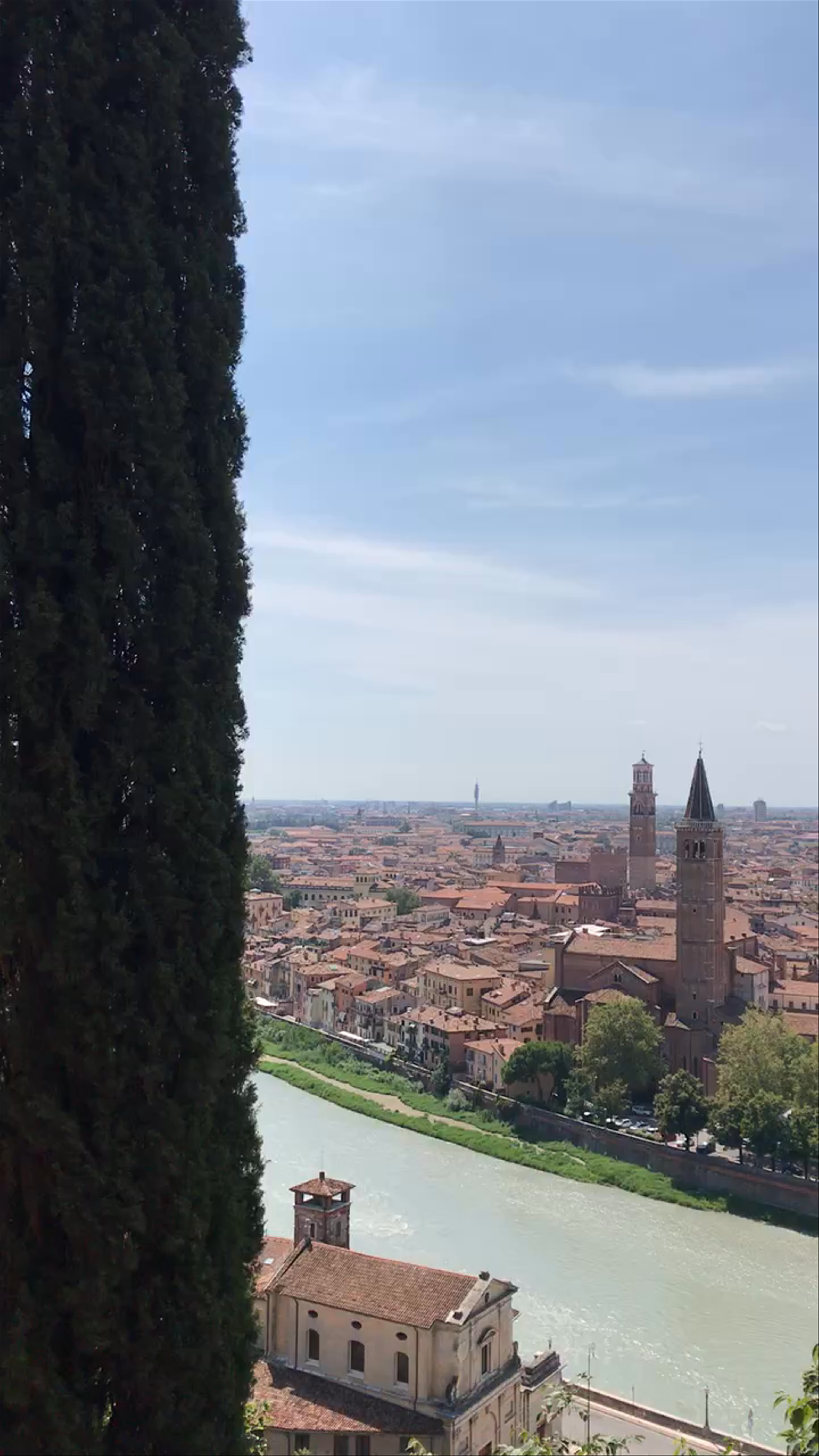Panoramic Views of Verona from Castel San Pietro