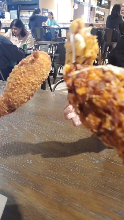 Gold Miss - Fun corndogs to share with friends! Love getting the original with half moz and half sausage - Hot Dogs Near Me - Fairfax, Virginia