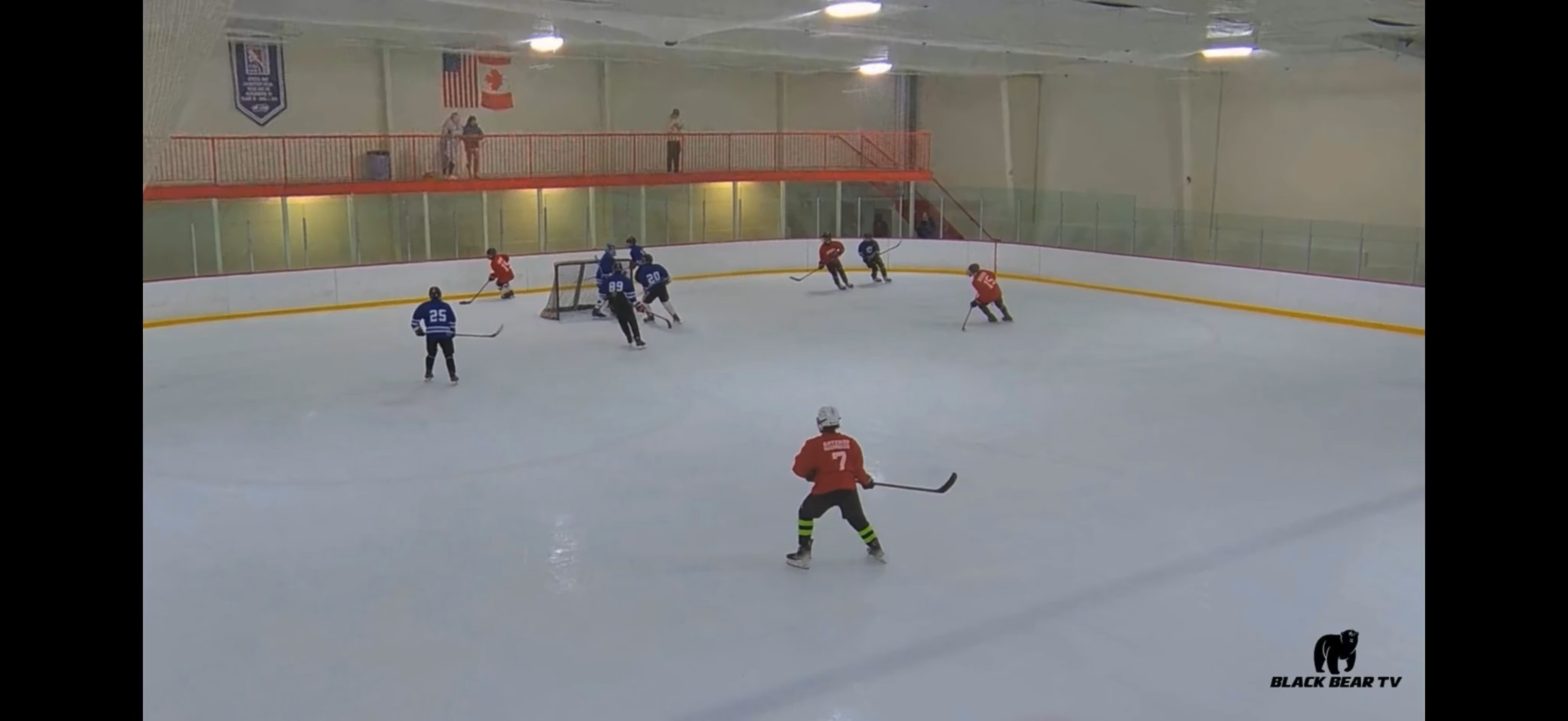 Gavin Burke with a nice deke at the blue line