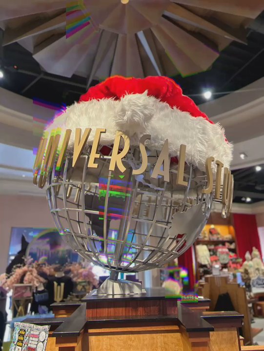 Universal Studios Store - "Universal globe just switched to Christmas mode " - Souvenir Shops Near Me - Universal City, California