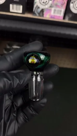 Preview pic of 18mm Single Hole Bowl Slide by Keys Glass