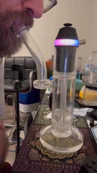 Preview pic of Puffco Proxy Core Kit with iridescent glass bubbler