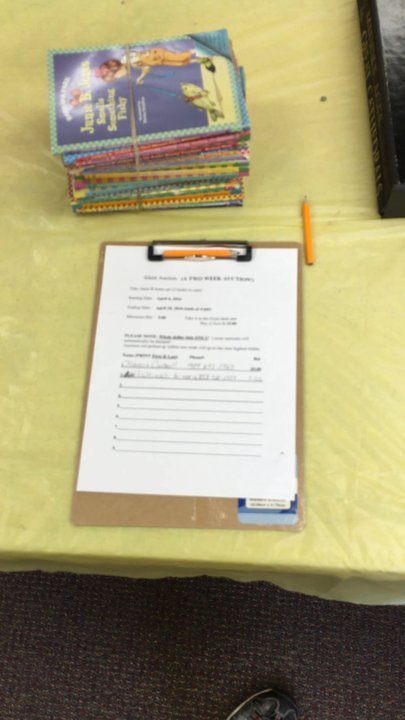 Yucaipa Public Library - Another table of auction items. Kinda cool for a local place. - Libraries Near Me - Yucaipa, California