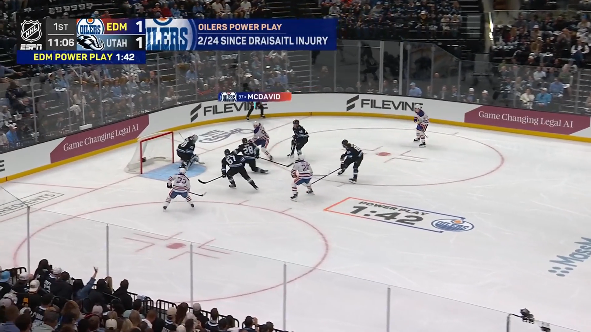 McDavid Power-Play Goal Makes It 2-1 Edmonton · Apr. 7, 2026