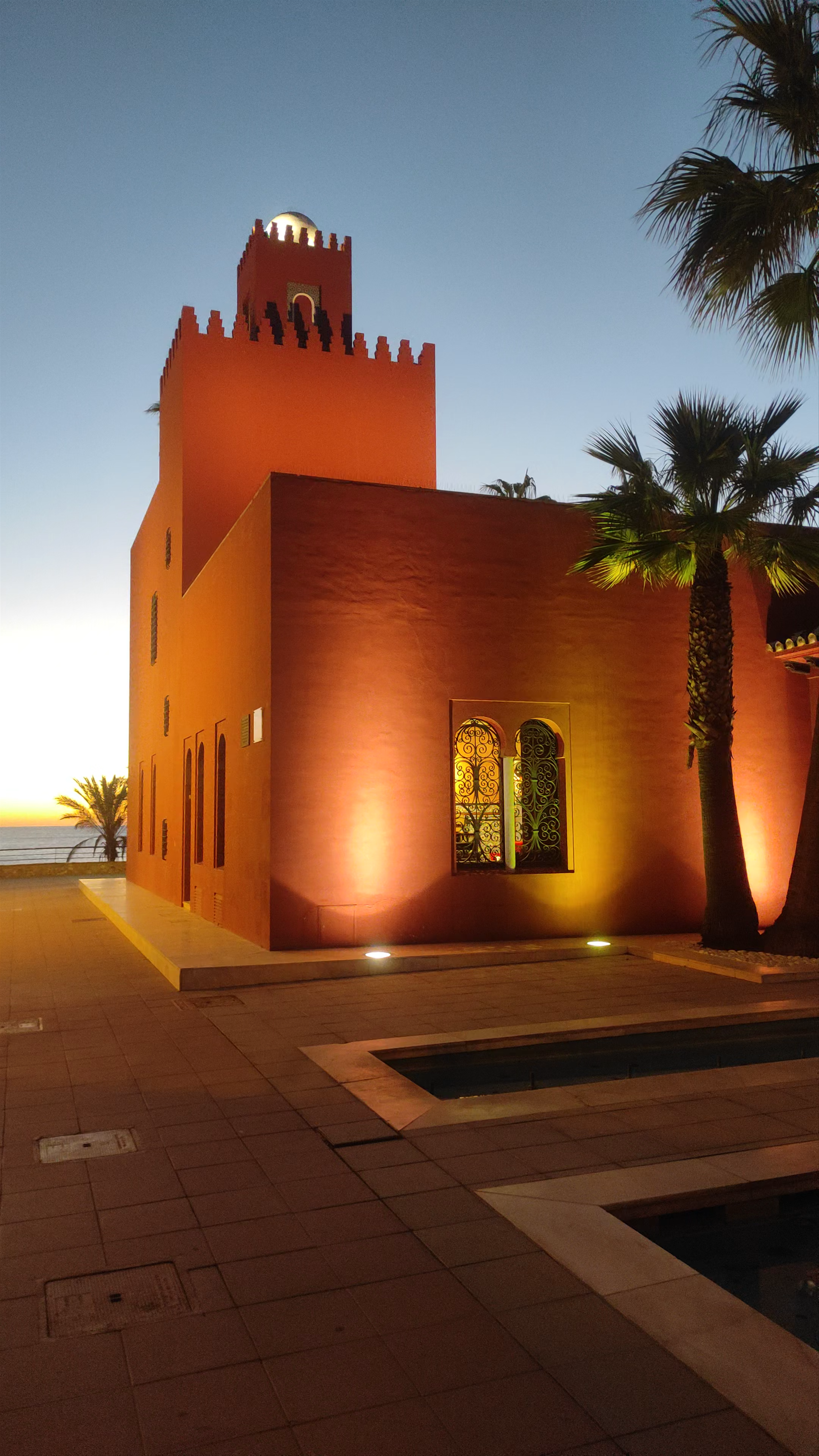 Castillo de El-Bil-Bil at Sunset in Benalmádena, Spain
