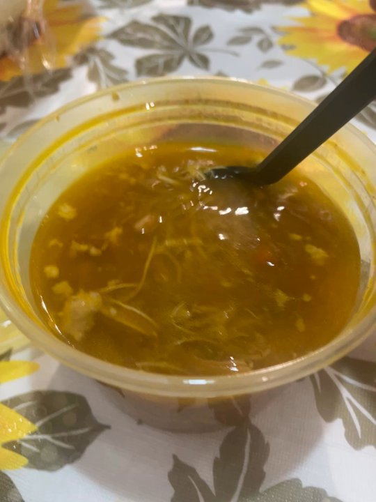 Maya Congee Cafe - This Chicken Ginger Soup right here? The bomb!! So damn good, not cheap on the chicken, a lovely ginger kick. I will be ordering this again - Coffee & Tea Near Me - Brooklyn, New York