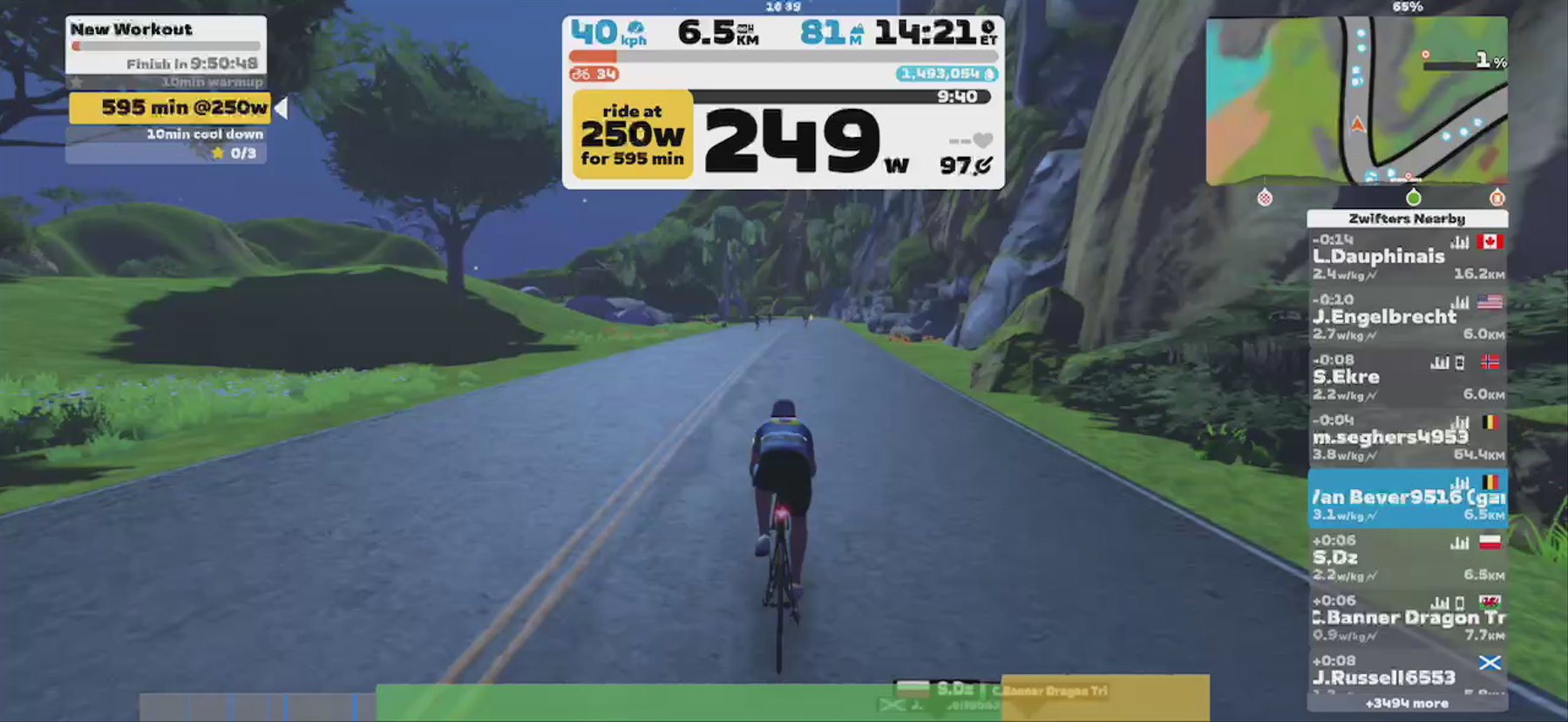 Zwift - New Workout in Watopia