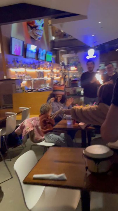 Blue Habanero - Loving on our neighboring table as we all sang happy birthday. Blue Habanero staff gave us a show! - New Mexican Cuisine Near Me - Cleveland, Ohio
