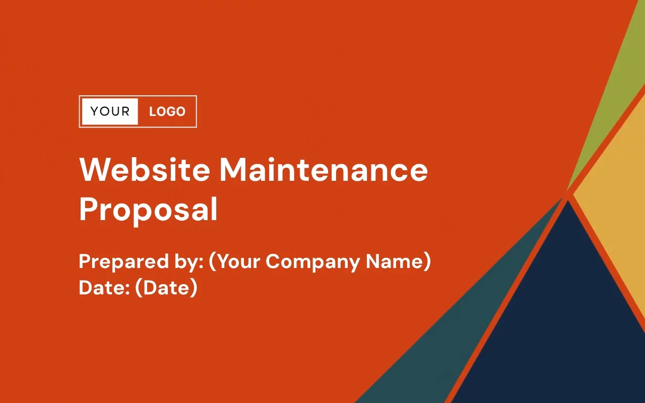 Preview of Website Maintenance Proposal Template