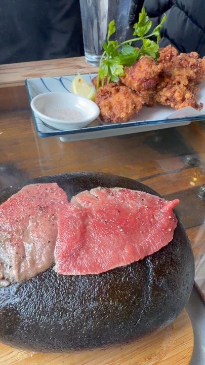 Kingyo - Tongue on stone grill - Japanese Near Me - Vancouver, British Columbia