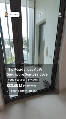 undefined of 1,238 sqft Condo for Sale in The Residences At W Singapore Sentosa Cove
