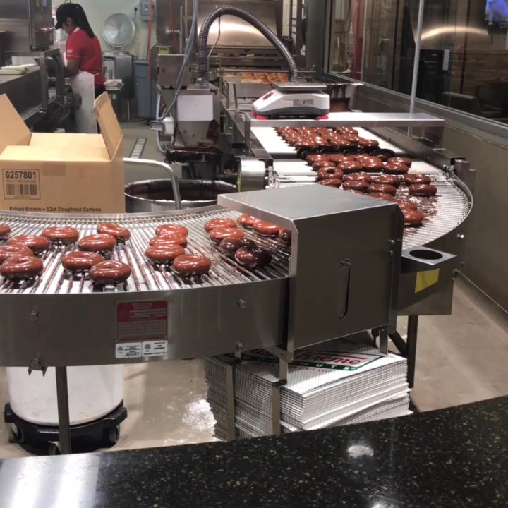 Krispy Kreme - Eclipse donuts on the conveyor belt - Donuts Near Me - Homewood, Illinois