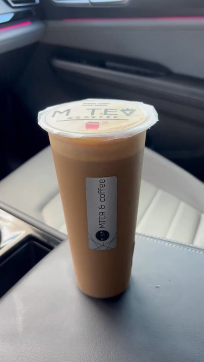 MTea - Viet C2. Iced Vietnamese Coffee with crème brûlée topping - Bubble Tea Near Me - Houston, Texas
