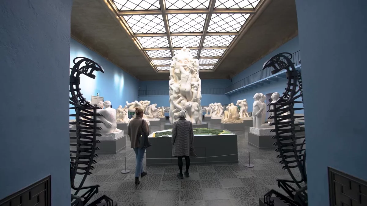 Video from the colorful rooms at the Vigeland Museum