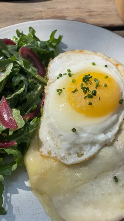 The Jones Assembly - Croque madame. This was a great savory breakfast choice. - Bars Near Me - Oklahoma City, Oklahoma