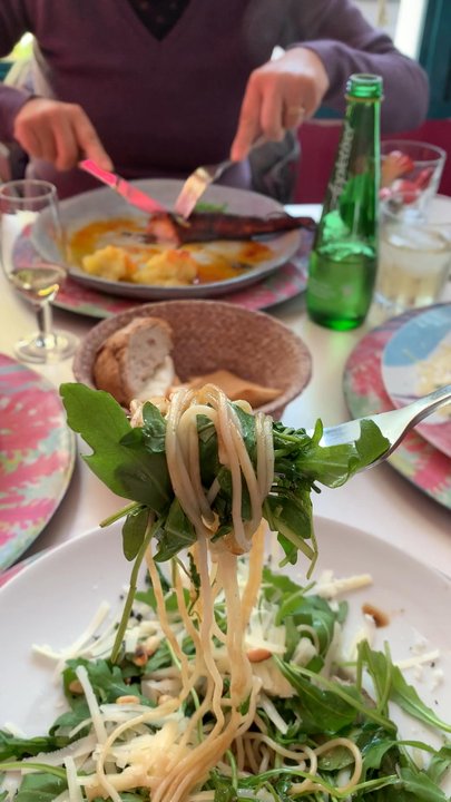 Amaltea - Pasta with artichoke & arugula - Spanish Near Me - Córdoba, Colorado