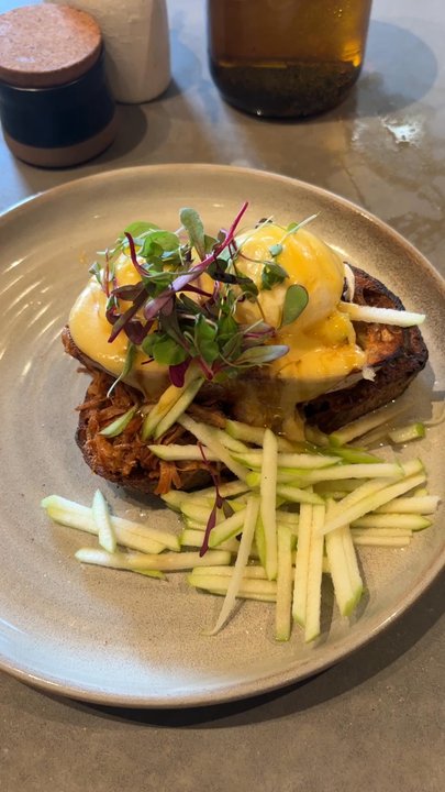 Five5eeds - Pulled Pork Benedict - Coffee & Tea Near Me - Park City, Utah