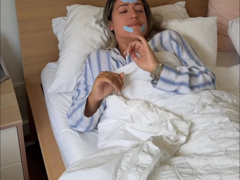 Overnight Face Taping Routine